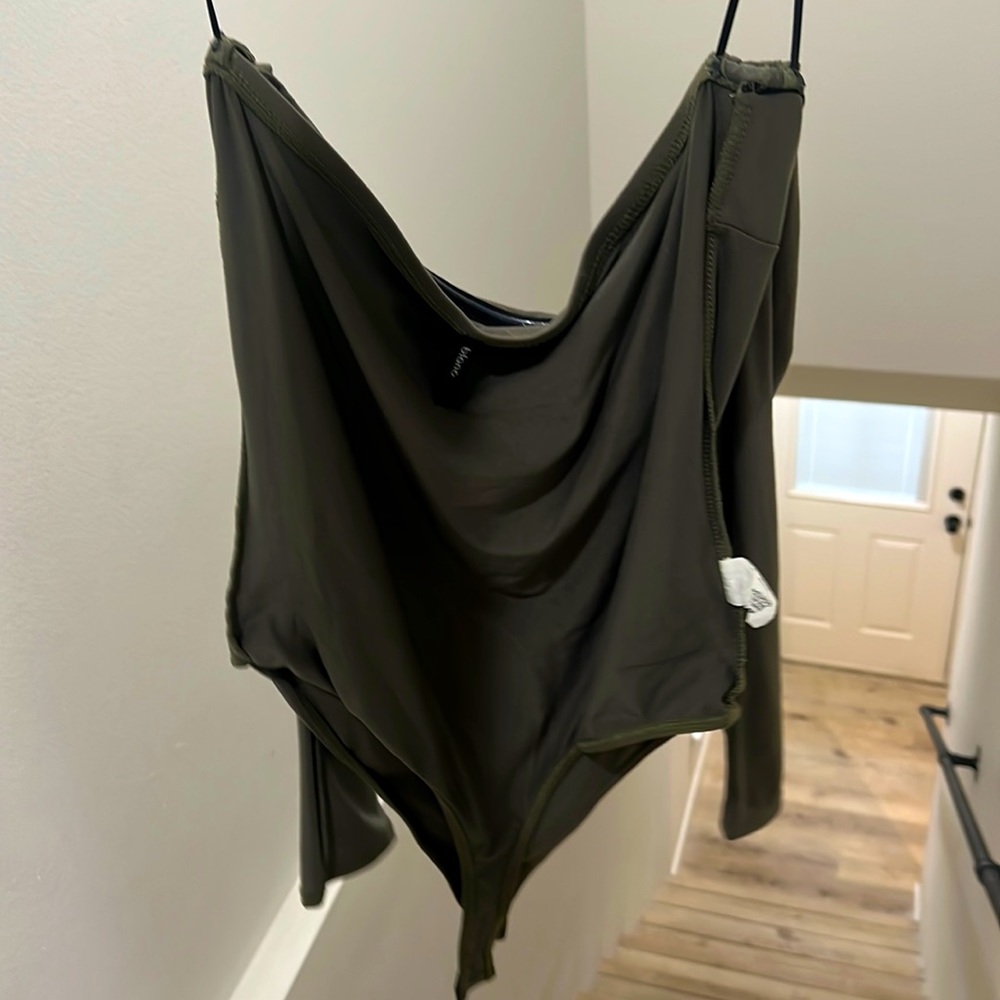 Dark olive green body suit!